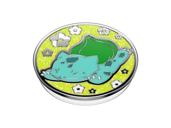 PopSockets Pokémon - Enamel Bulbasaur Nap, Grep, Flerfarget, Metall, Universell, 1 stykker, 38,8 mm