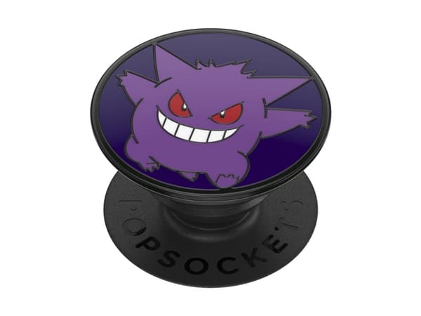 PopSockets Pokémon - Enamel Glow-in-the-dark Gengar, Grepp, Violett, Metall, Universal, 1 styck, 38,8 mm