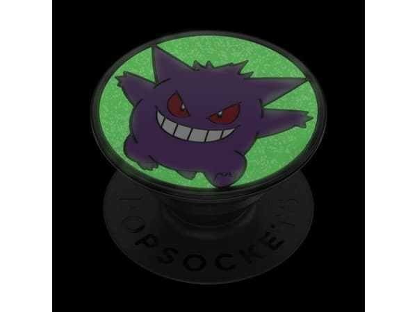 PopSockets Pokémon - Enamel Glow-in-the-dark Gengar, Grepp, Violett, Metall, Universal, 1 styck, 38,8 mm