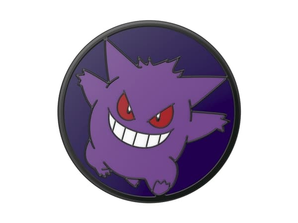 PopSockets Pokémon - Enamel Glow-in-the-dark Gengar, Grepp, Violett, Metall, Universal, 1 styck, 38,8 mm