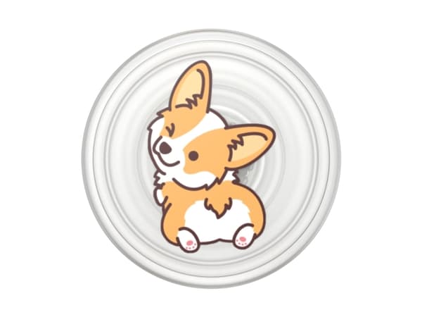 PopSockets 806487, Grepp, Svart, Orange, Translucent, Vit, Djurmönster, 1 styck, 38,8 mm, 7,7 mm