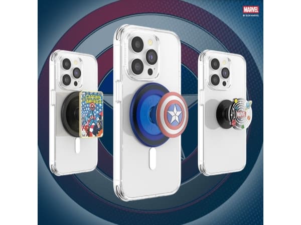 PopSockets 113159, Grep, Blå, Rød, Hvit, Stjernemønster, 1 stykker