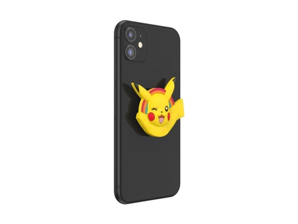 PopSockets Pokémon - Pikachu PopOut, Grepp, Gul, Orange, Metall, Universal, 1 styck, 38,8 mm