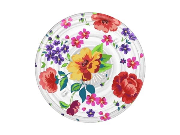 PopSockets 807390, Grepp, Multifärg, Transparent, Blommönster, Universal, 1 styck, 38,8 mm