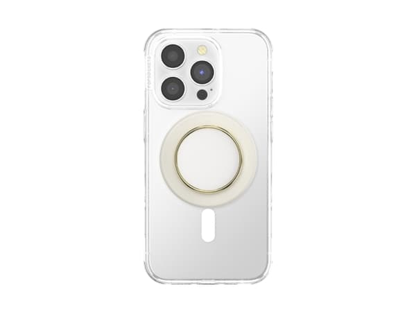 PopGrip MagSafe Luxe Coconut Creme Enamel sisältäen ylimääräisen