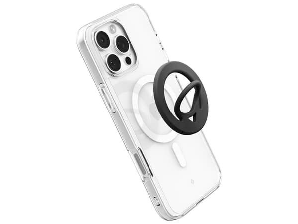 Spigen Dual Pop (MagFit), O-ring, Svart, Silikon, Apple, iPhone 16 / 16 Plus / 16 Pro / 16 Pro Max (2024) iPhone 15 / 15 Plus / 15 Pro / 15 Pro Max (