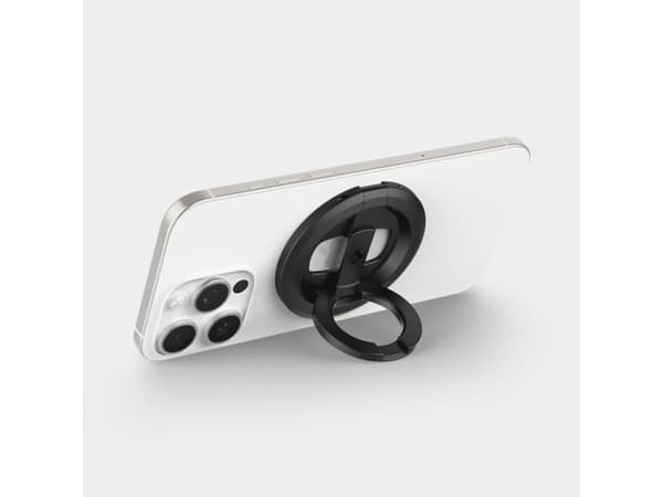 Spigen O-Mag | Phone Holder (MagFit) OM102, Magnetisk ring, Svart, Polykarbonat, Silikon, Stål, iPhone 16 / 16 Plus / 16 Pro / 16 Pro Max / iPhone 15