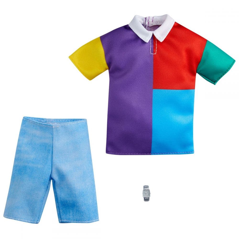 Barbie Ken Färgglad tröja & Blå shorts