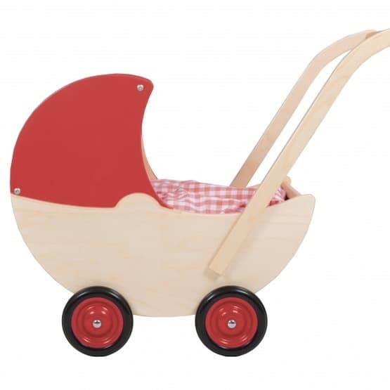 Van Dijk Toys - Dockvagn Med Fast Tak 57 Cm Röd
