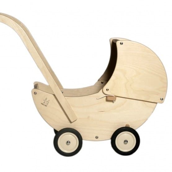 Van Dijk Toys - Dockvagn Trä 57 Cm Blank
