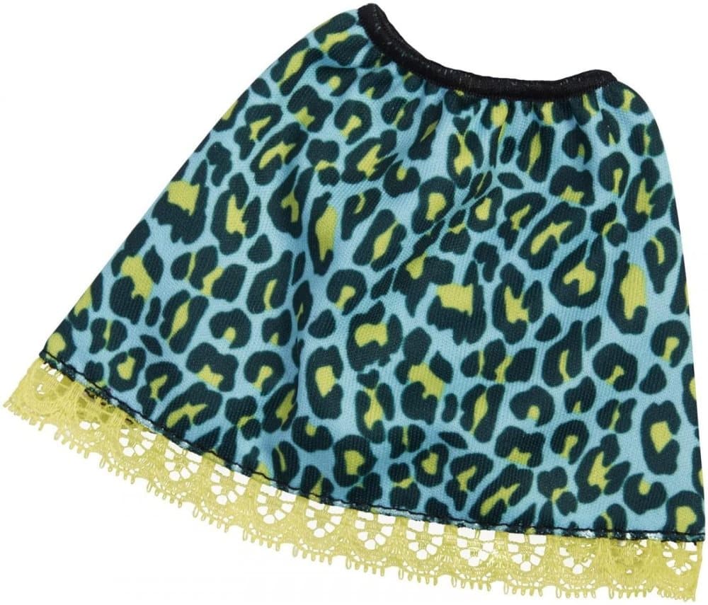 Barbie Separates Fashion Pack blå och gul kjol med djurtryck
