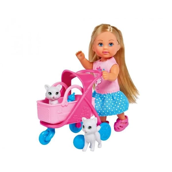 Evi LOVE Cat Buggy Barnvagn - SIMBA TOYS - Rosa - Från 3 år