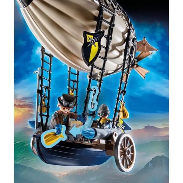 PLAYMOBIL - 70642 - Novelmore - Dario's Aerostat - Stelt luftskepp med integrerade kanoner