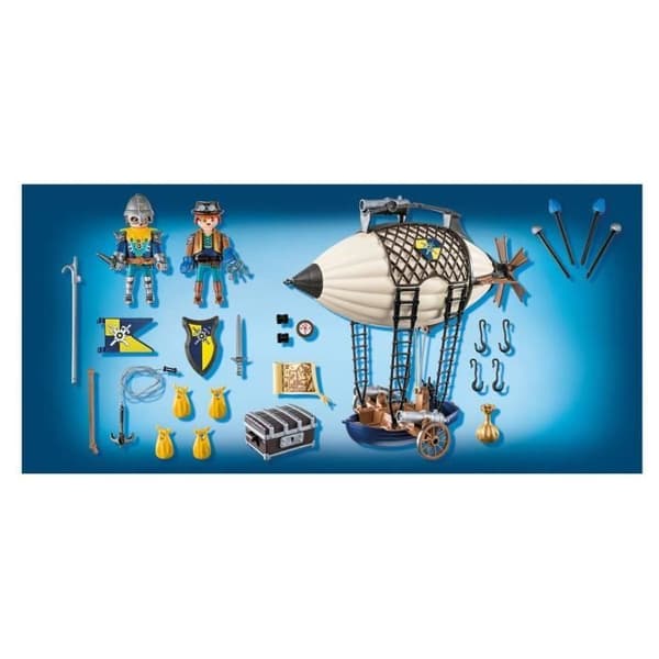 PLAYMOBIL - 70642 - Novelmore - Dario's Aerostat - Stelt luftskepp med integrerade kanoner