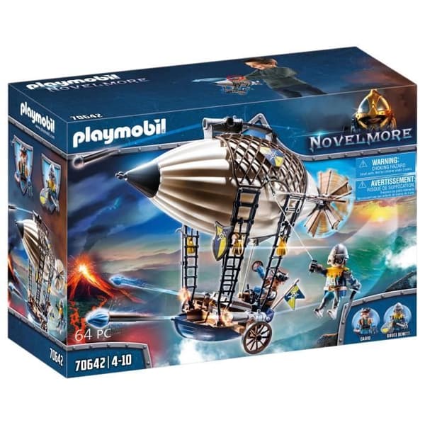 PLAYMOBIL - 70642 - Novelmore - Dario's Aerostat - Stelt luftskepp med integrerade kanoner