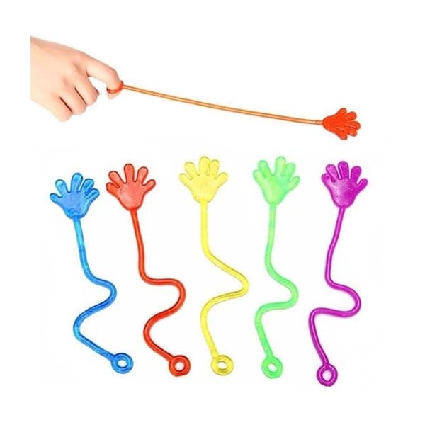 Stretchy Sticky Hands - Leksak - 10 delar - Blandat