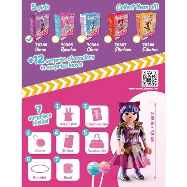 PLAYMOBIL - Everdreamerz - Viona - Figur med tillbehör för barn från 7 år och uppåt
