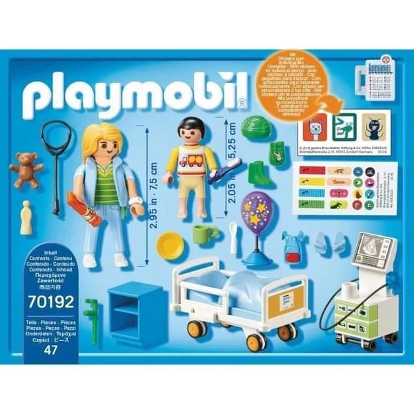 PLAYMOBIL - 70192 - City Life L'Hôpital - Sjukhus för barn