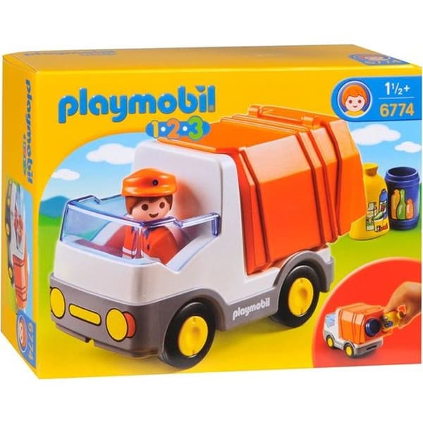 PLAYMOBIL 1.2.3 sopbil - PLAYMOBIL 6774 - Blandat - Från 18 månader