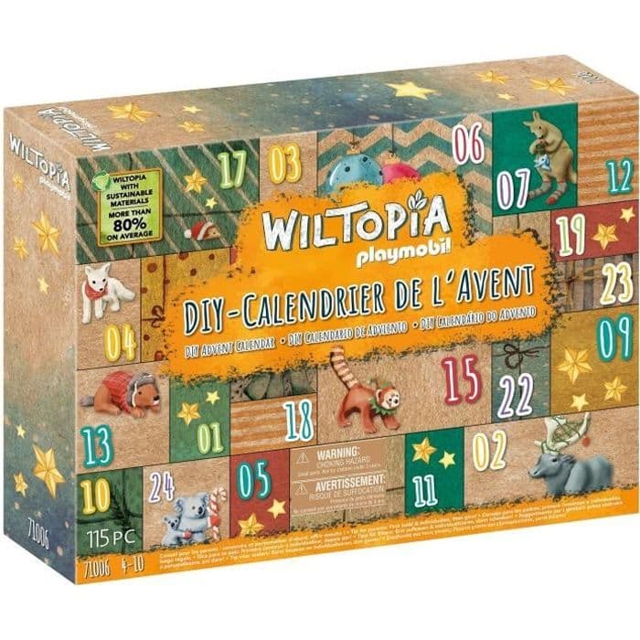 Playmobil 71006 Wiltopia Advent Calendar Tour de Monde Animaux