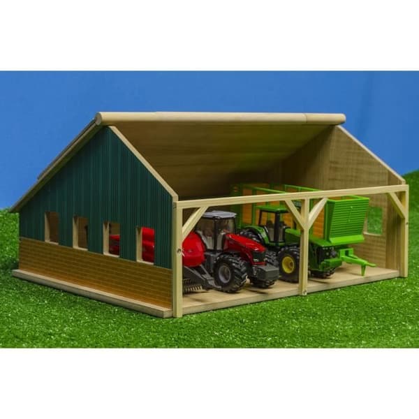 Kids Globe 1:50 Toy Tractor Farm Shed