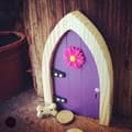 Miniatyrbild 3 av 5: The Irish Fairy Door Purple Door Playset