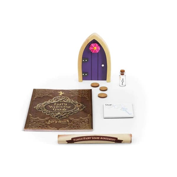 The Irish Fairy Door Purple Door Playset