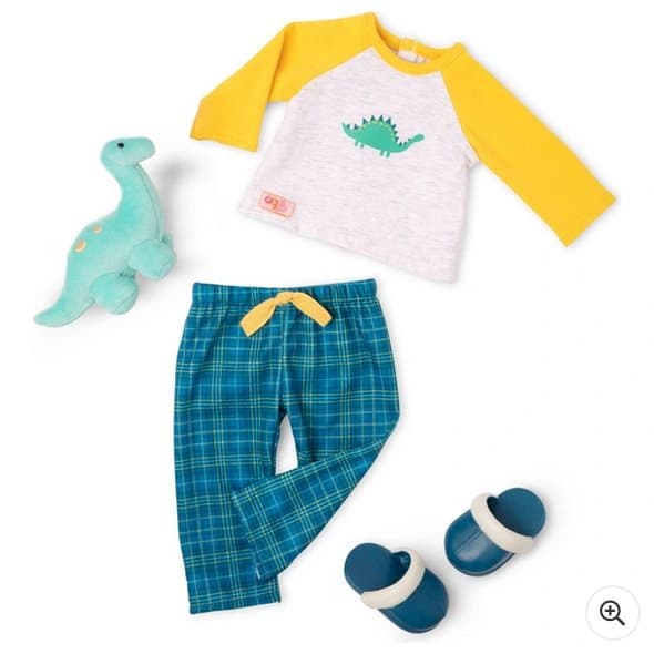 Our Generation Boy Deluxe PJ Dino Snores Outfit