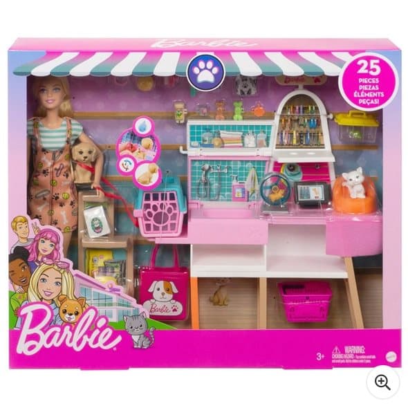 Barbie Doll and Pet Boutique Playset with Pets and Accessories