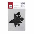Miniatyrbild 1 av 4: Die-cut kit "djup kant" Stars&amp;Circles", 1-6,8 x 1-6cm, tab-bag 4st