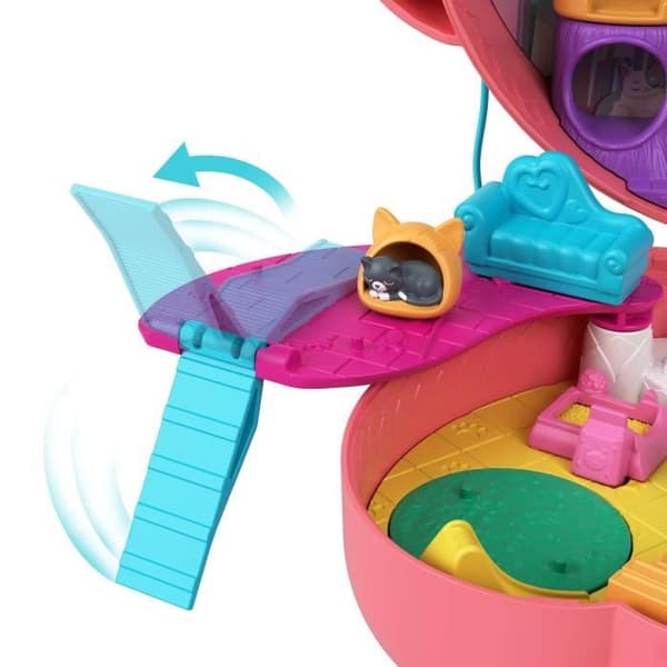 Polly Pocket-Förpackning Väska Katt Kram-Shani HGT16
