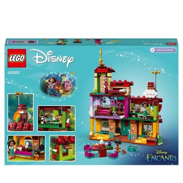LEGO 43202 Disneys madrigalhus, leksak, med Encanto-filmfigurer och minidockor, presentidé för pojkar och flickor 6 år