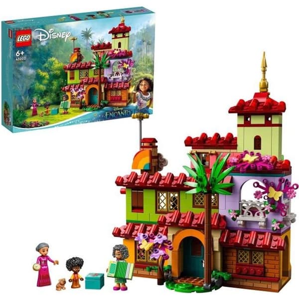 LEGO 43202 Disneys madrigalhus, leksak, med Encanto-filmfigurer och minidockor, presentidé för pojkar och flickor 6 år