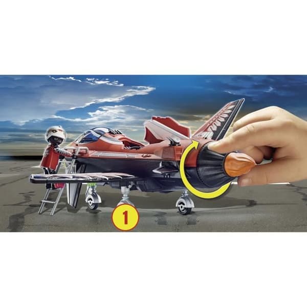 PLAYMOBIL - 70832 - Air Stuntshow Jet "Aigle" - Fällbar - Barn - 726g
