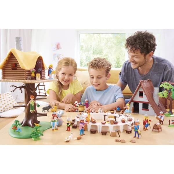 PLAYMOBIL 71016 Assurancetourix hyddan, Astérix, För barn och vuxna, 96 delar, Från 5 år