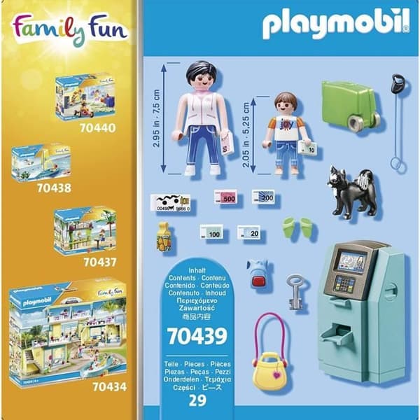 PLAYMOBIL - 70439 - Semesterfirare och varuautomat - Family Fun - PLAYMO Beach Hotel - 29 stycken