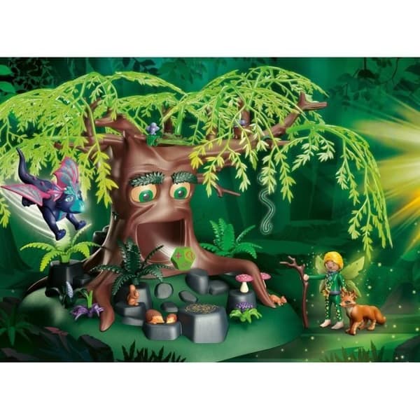 PLAYMOBIL - 70801 - AYUMA - Vishetens träd - statyett, djur och magiskt träd