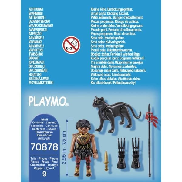 PLAYMOBIL - 70878 - Fighter med panter - Flerfärgad - 9 stycken - Barn - 4 år och uppåt