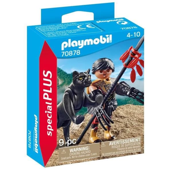 PLAYMOBIL - 70878 - Fighter med panter - Flerfärgad - 9 stycken - Barn - 4 år och uppåt