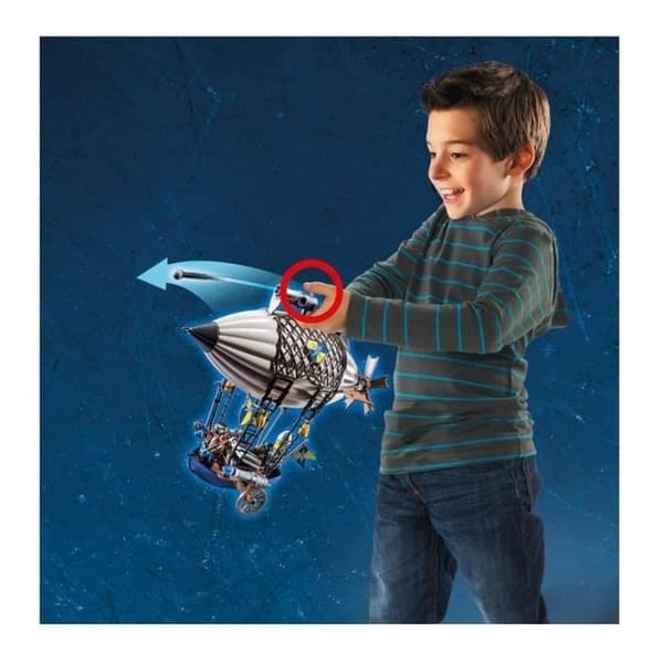 PLAYMOBIL - 70642 - Novelmore - Dario's Aerostat - Stelt luftskepp med integrerade kanoner