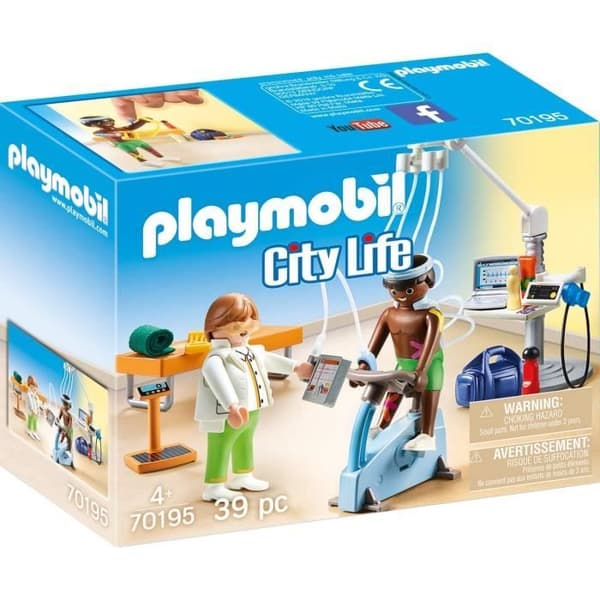 PLAYMOBIL - 70195 - City Life L'Hôpital - Fysioterapeutens kontor