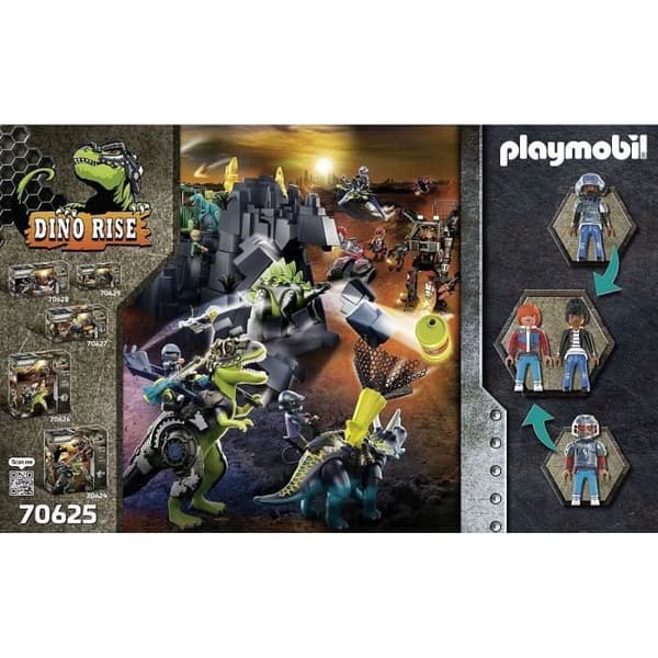 PLAYMOBIL - Dino Rise - Spinosaurus och fighters - 46 stycken - Barn 5 år och uppåt