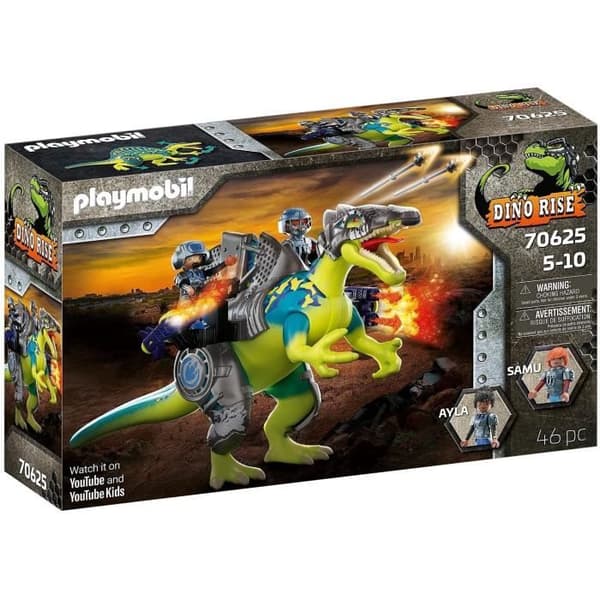 PLAYMOBIL - Dino Rise - Spinosaurus och fighters - 46 stycken - Barn 5 år och uppåt