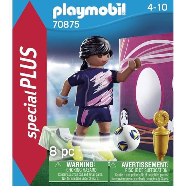 PLAYMOBIL - 70875 - Fotbollsspelare - Special Plus-karaktär med tillbehör