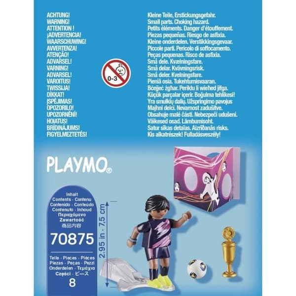 PLAYMOBIL - 70875 - Fotbollsspelare - Special Plus-karaktär med tillbehör
