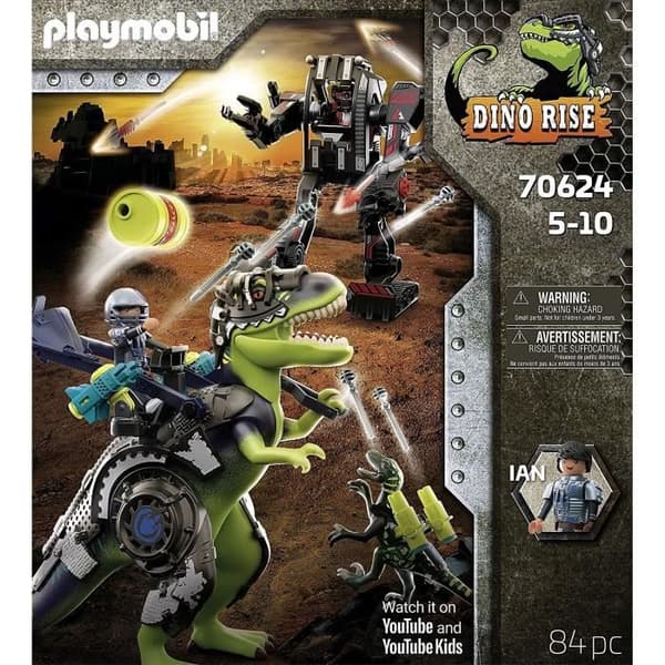 PLAYMOBIL - Dino Rise - Tyrannosaurus och jätterobot