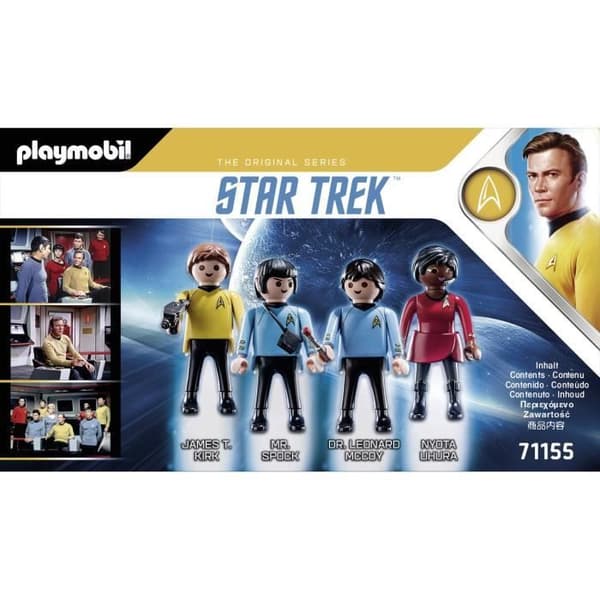 PLAYMOBIL 71155 Star Trek-team, figurer och tillbehör för fans av serien, Från 10 år
