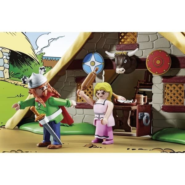PLAYMOBIL 70932 Asterix, Abraracourcix hydda, Karaktärer, 110 stycken, Från 5 år