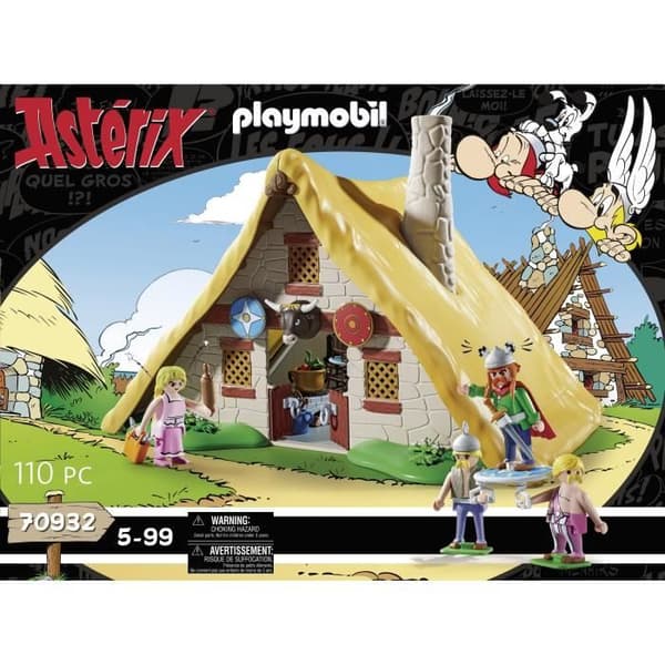 PLAYMOBIL 70932 Asterix, Abraracourcix hydda, Karaktärer, 110 stycken, Från 5 år