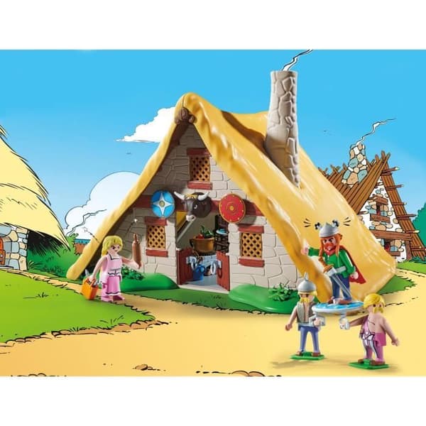 PLAYMOBIL 70932 Asterix, Abraracourcix hydda, Karaktärer, 110 stycken, Från 5 år